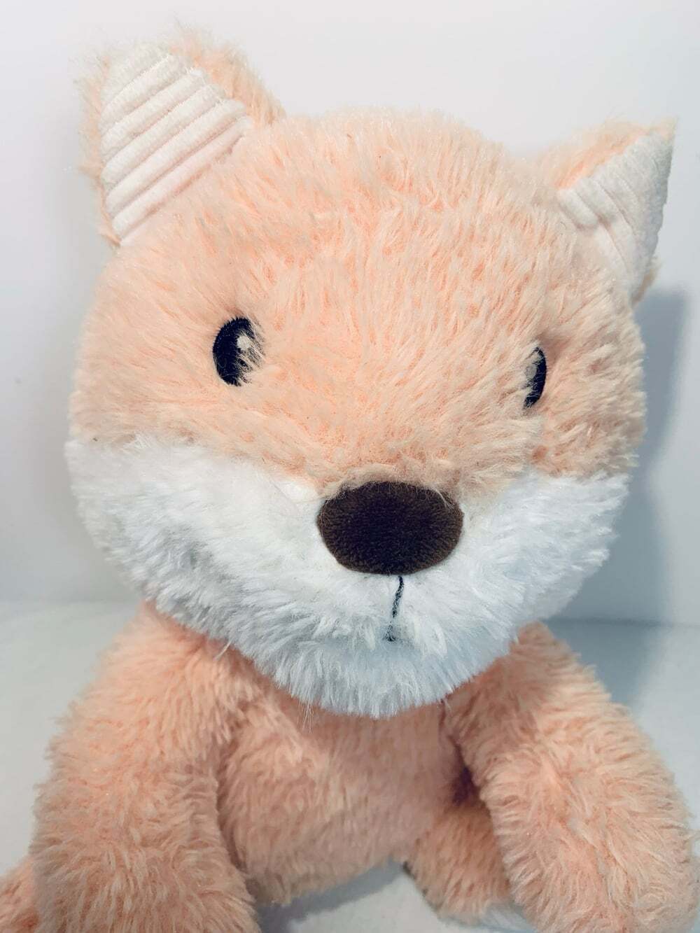 Spark Create Imagine 10” Fox Peach Plush Toy Rattle Crinkle Ears